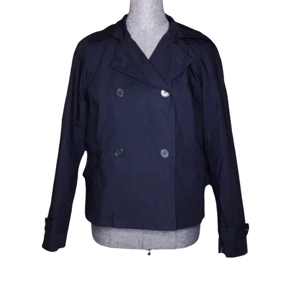 New York & Company Jackets & Blazers - NWT New York & Company blue ruffle casual jacket Small women S